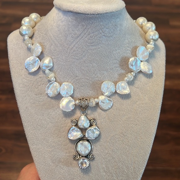Sterling Silver Pearl Necklace